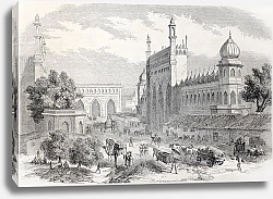 Постер Lucknow, India. Created by Freeman and Godefroy-Durand after De Lagrange, published on L'Illustratio