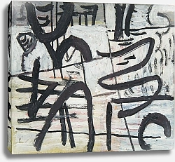Постер Блондер Саша Kompozycja abstrakcyjna z czarnymi liniami