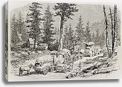 Постер Caravan near Cisco, Nevada. Original, by Lancelot, published on L'Illustration, Journal Universel, P