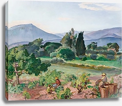 Постер Лебаск Анри Урожай винограда в долине фарон