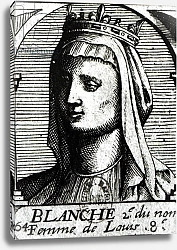 Постер Школа: Французская Blanche de Castille Queen of France