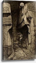 Постер Дюфур Жан-Жюль La Rue Grenier sur l’Eau