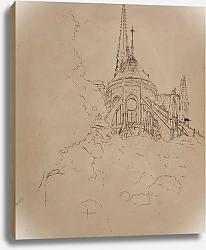Постер Панкевич Юзеф The apse from the Cathedral of Notre Dame in Paris