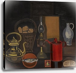 Постер Брюссельманс Жан Stilleven met rode kan