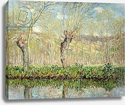 Постер Моне Клод (Claude Monet) Spring, the Border of l'Epte; Printemps, Bord de l'Epte, 1885