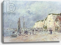 Постер Буден Эжен (Eugene Boudin) The Cliffs at Dieppe and the 'Petit Paris'