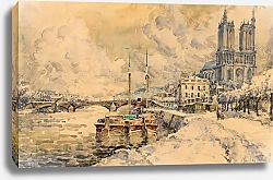 Постер Боггс Фрэнк Vue de la cathédrale de Mantes-la-Jolie