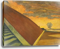 Постер Спиллиарт Леон L’escalier, crépuscule jaune