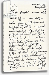 Постер Бетховен Людвиг Letter from Beethoven to 'The Immortal Beloved'