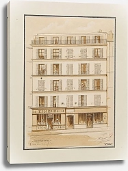 Постер Щове Жюль-Адольф Immeuble au n°51 rue des Trois-Frères, Montmartre, 18ème arrondissement