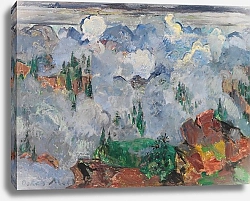 Постер Молль Оскар Wolken im Gebirge