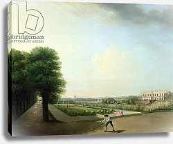 Постер Школа: Французская The Construction of the Place Louis XV from the Garden of the Hotel de Resnel, c.1760