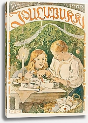 Постер Солдан-Брофельдт Венни Мать и сын заворачивают рождественские подарки