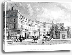 Постер Школа: Английская 19в. East Side of Park Crescent, 1830