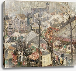 Постер Де Смет Густав Ярмарка на Врийдагмаркт в Генте