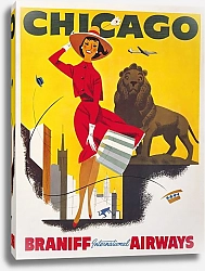 Постер Неизвестен Чикаго, Международные авиалинии Браниффа