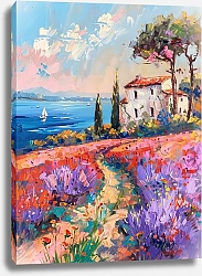 Постер Lavender coast of the Mediterranean Sea