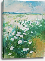 Постер White cloud of poppies