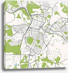 Постер Тула: Лабиринты улиц и зелени