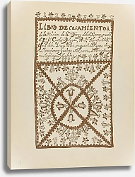 Постер Школа: Американская 20в. Plate 1 Jemez Book of Marriages From Portfolio Spanish Colonial Designs of New Mexico