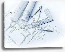 Постер Construction plan tools
