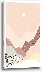 Постер Абстрактный пейзаж с горами 22