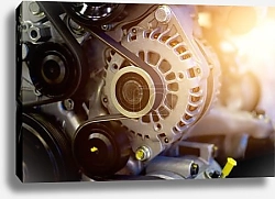 Постер Часть двигателя автомобиля