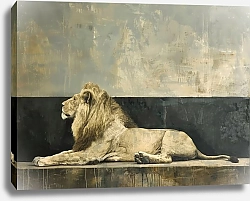 Постер  Lion's tranquil repose