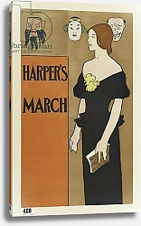 Постер Poster advertising 'Harper's' magazine, March 1896