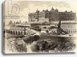 Постер Школа: Английская 19в. The Royal Palace, Madrid, illustration from 'Spanish Pictures' by the Rev. Samuel Manning