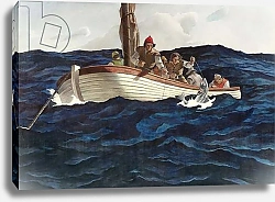 Постер Уайет Ньюэлл Лодка с рыбаками