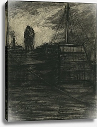 Постер Мигем Юджин Ван Schippersgezin in de avondschemering