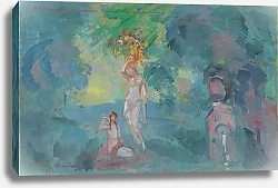 Постер Коровин Константин Spectacle non identifié – maquette de décor – projet de rideau de scène