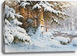 Постер Морас Уолтер Зима в лесу