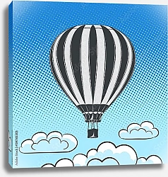 Постер Воздушный шар в стиле поп-арт