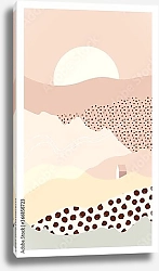 Постер Абстрактный пейзаж с горами 19