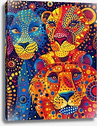 Постер Dotted animals. Animals at the carnival №16