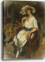 Постер Коровин Константин Portrait Of Madame Maria Rubin