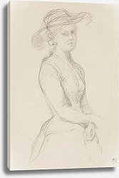 Постер Герсон Войцех Portrait of a Woman in a Hat