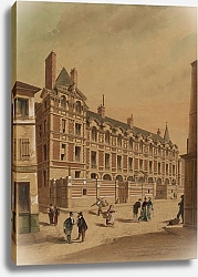 Постер Щове Жюль-Адольф Maison Abbatiale à l’angle de la rue de l’Abbaye, de la rue Cardinale et du passage de la Petite-Boucherie, 6ème arrondi