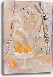 Постер Молль Оскар Obstschale mit Winterlandschaft