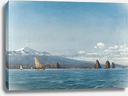 Постер Димер Майкл Зено Sailing Boats Before Mount Etna