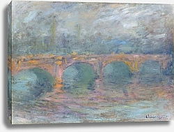 Постер Моне Клод (Claude Monet) Мост Ватерлоо, Лондон на закате