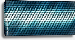 Постер Абстрактный синий геометрический фон