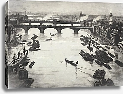 Постер Невинсон Кристофер Лондонские мосты