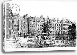 Постер Школа: Английская 19в. South West Corner of Soho Square, 1816