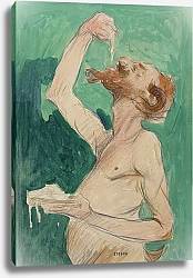 Постер Д'Илен Жан Faune mangeant des spaghettis