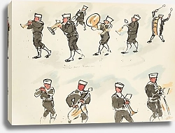 Постер Гут Пол Défilé du 14 juillet 1919 Musiciens américains