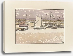 Постер Жуайо Амеде Roscoff, Gros temps, marée basse