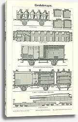 Постер Железнодорожные вагоны